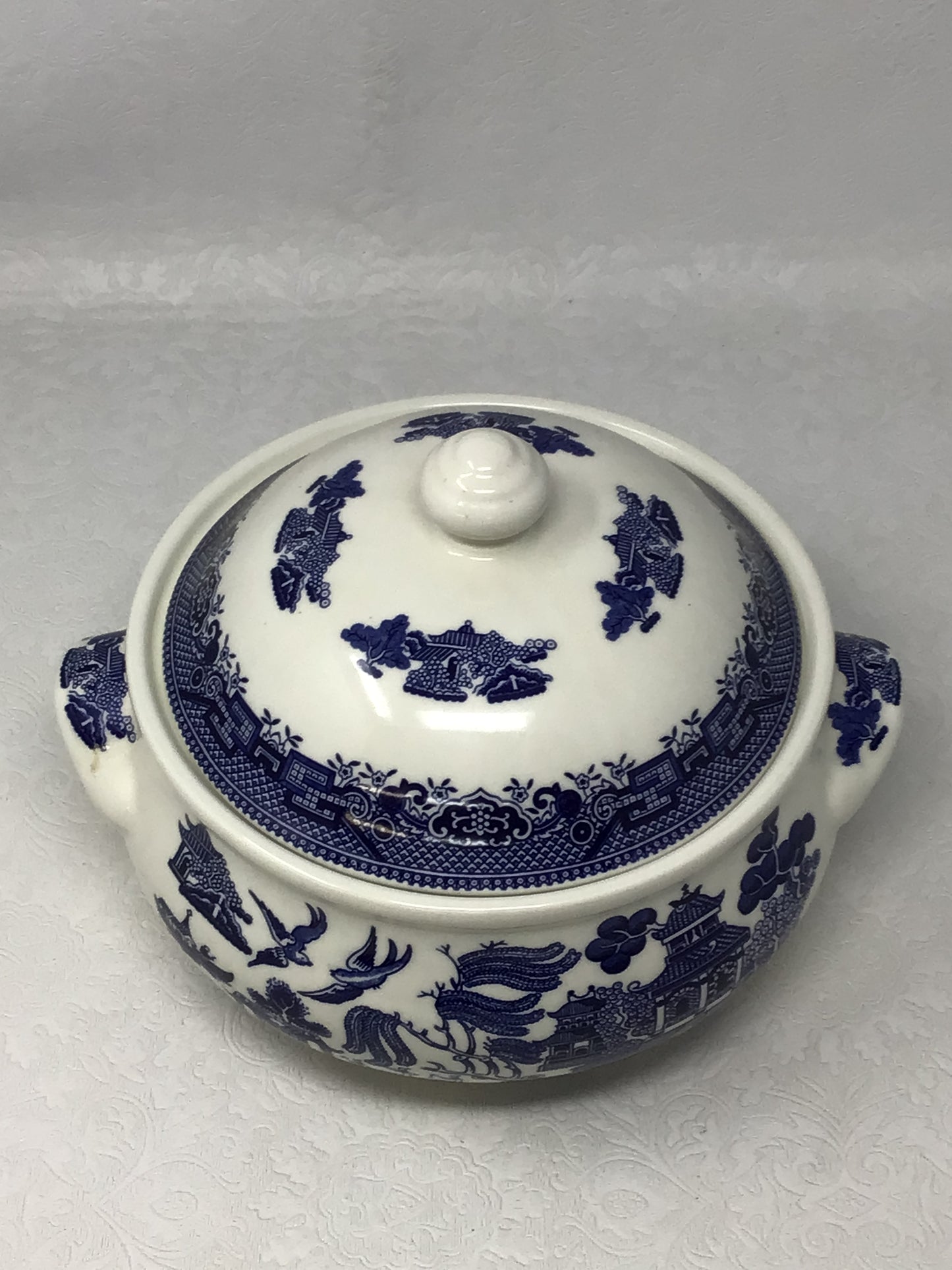 Churchill Blue Willow Soup Tureen