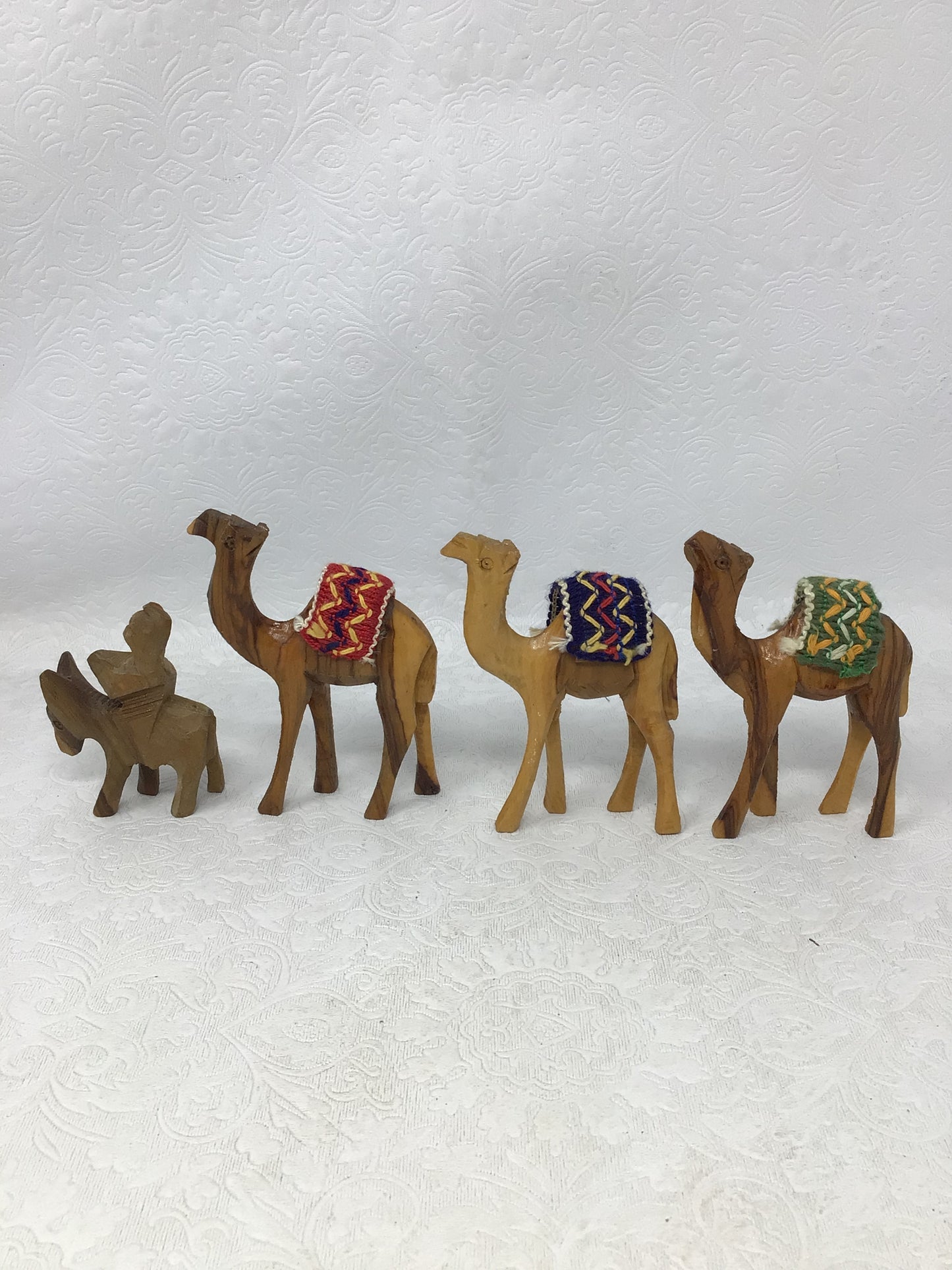 Set of Hand Carved Wooden Animals