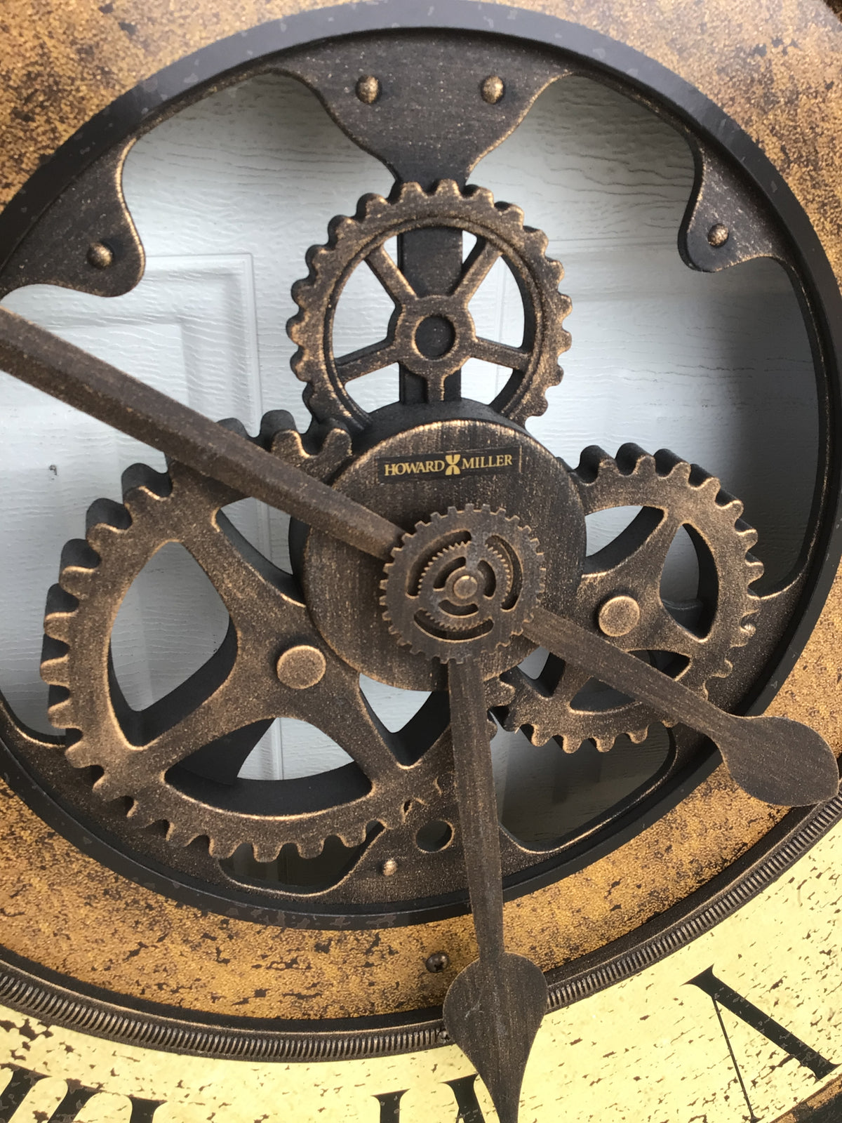 Howard Miller Brass Works Wall Clock