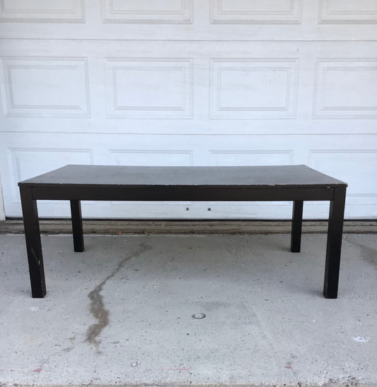 Black Wood Veneer Coffee Table