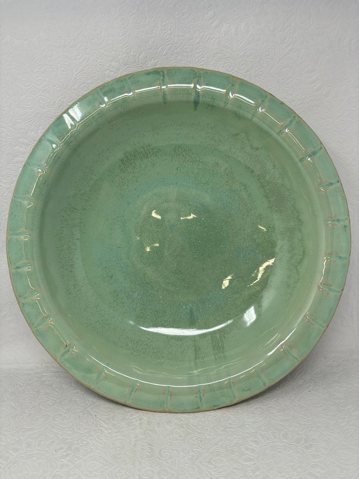 Large Glazed Ceramic Dish