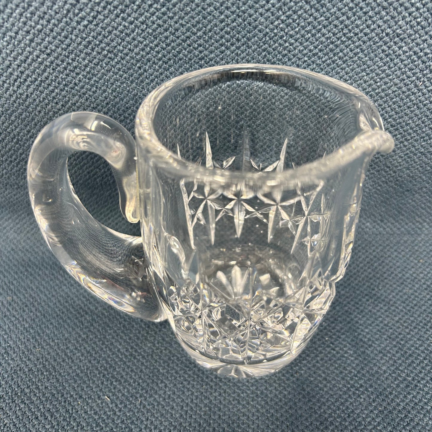 Waterford Crystal Snowflake Style Cut Sugar and Creamer Set