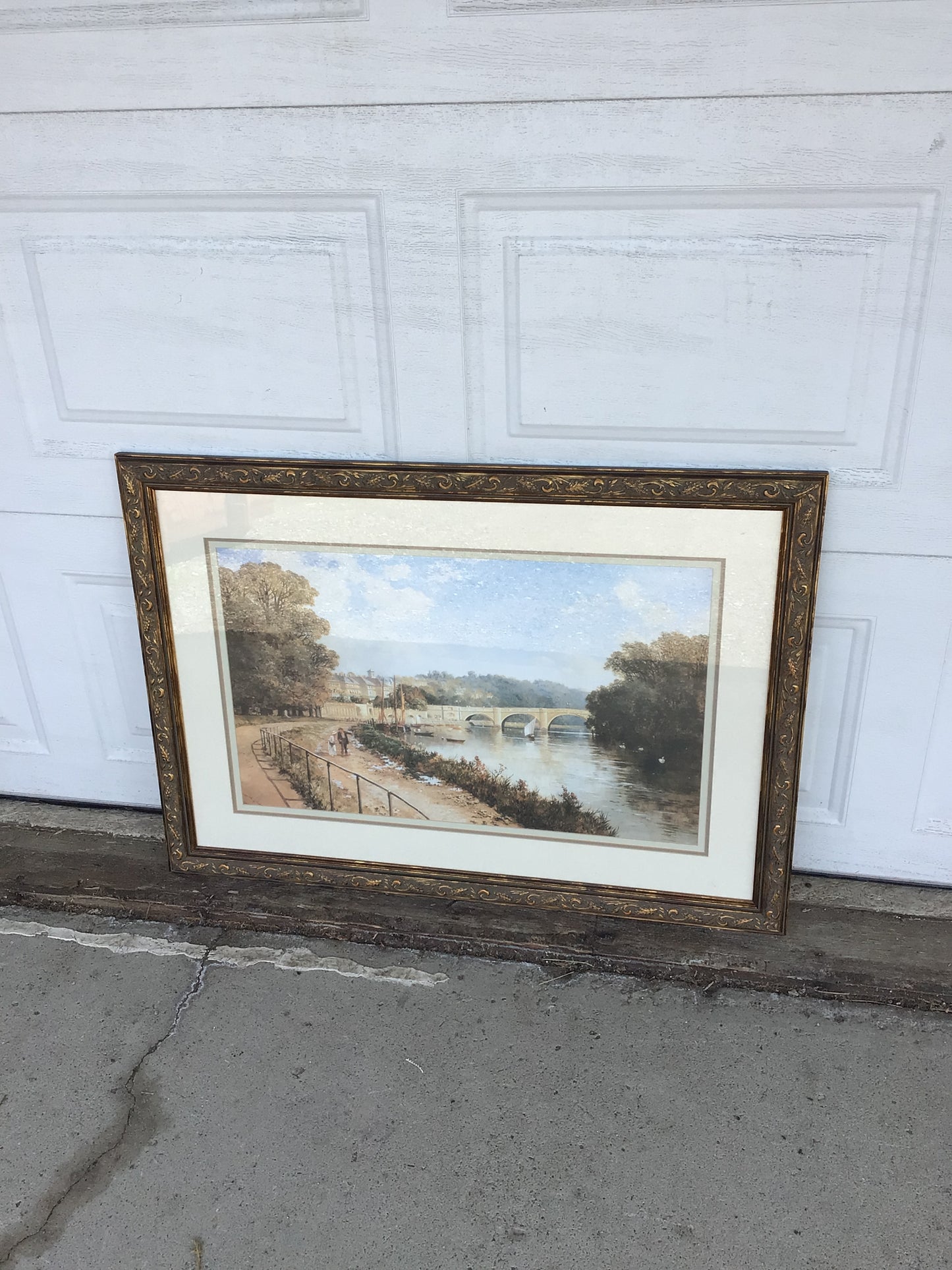 Replica of "Richmond on Thames" by 19th-century artist Edmund John Niemann.