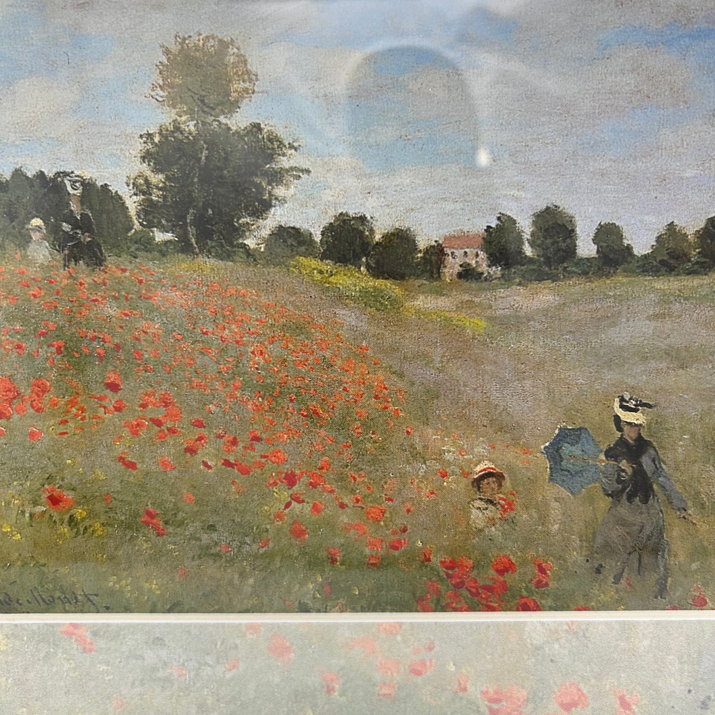 Framed Claude Monet Print - “The Poppy Field”
