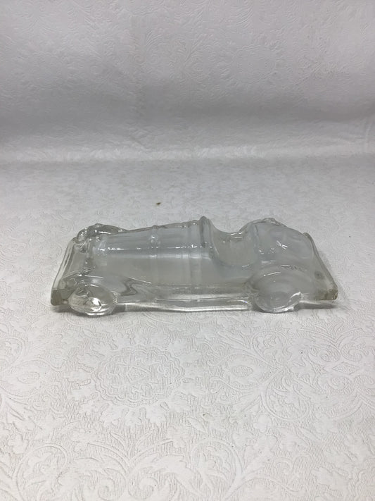 Vintage Crystal Pressed Glass Car