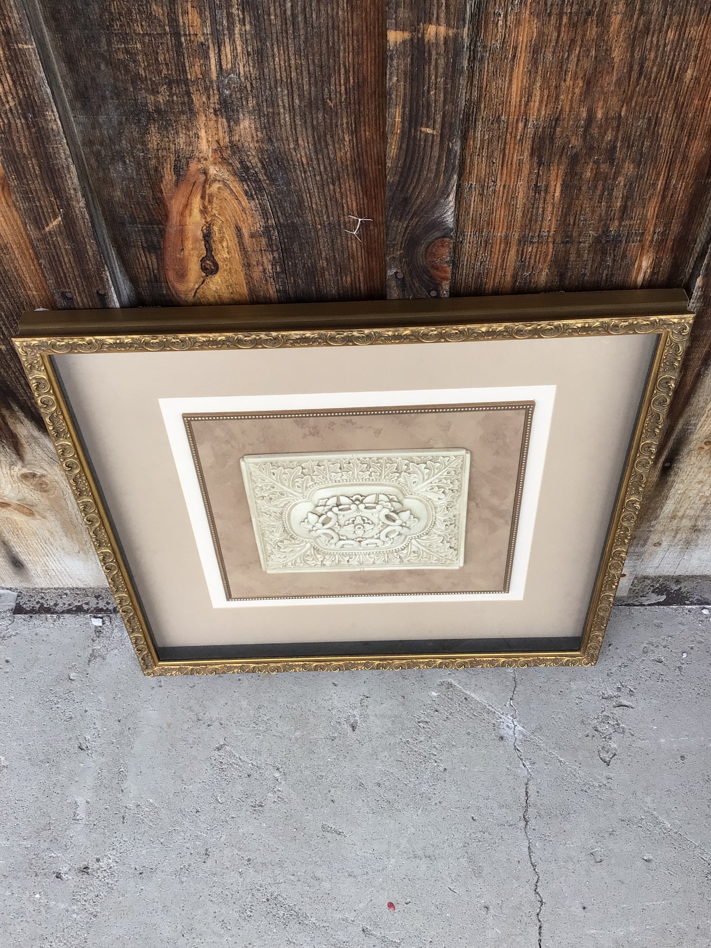 Vintage Imperial Motif 2 Shadowbox Wall Art Piece