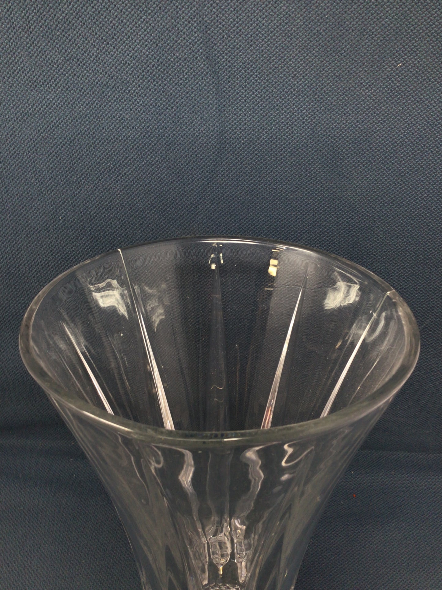 Cut Crystal Tall Vase