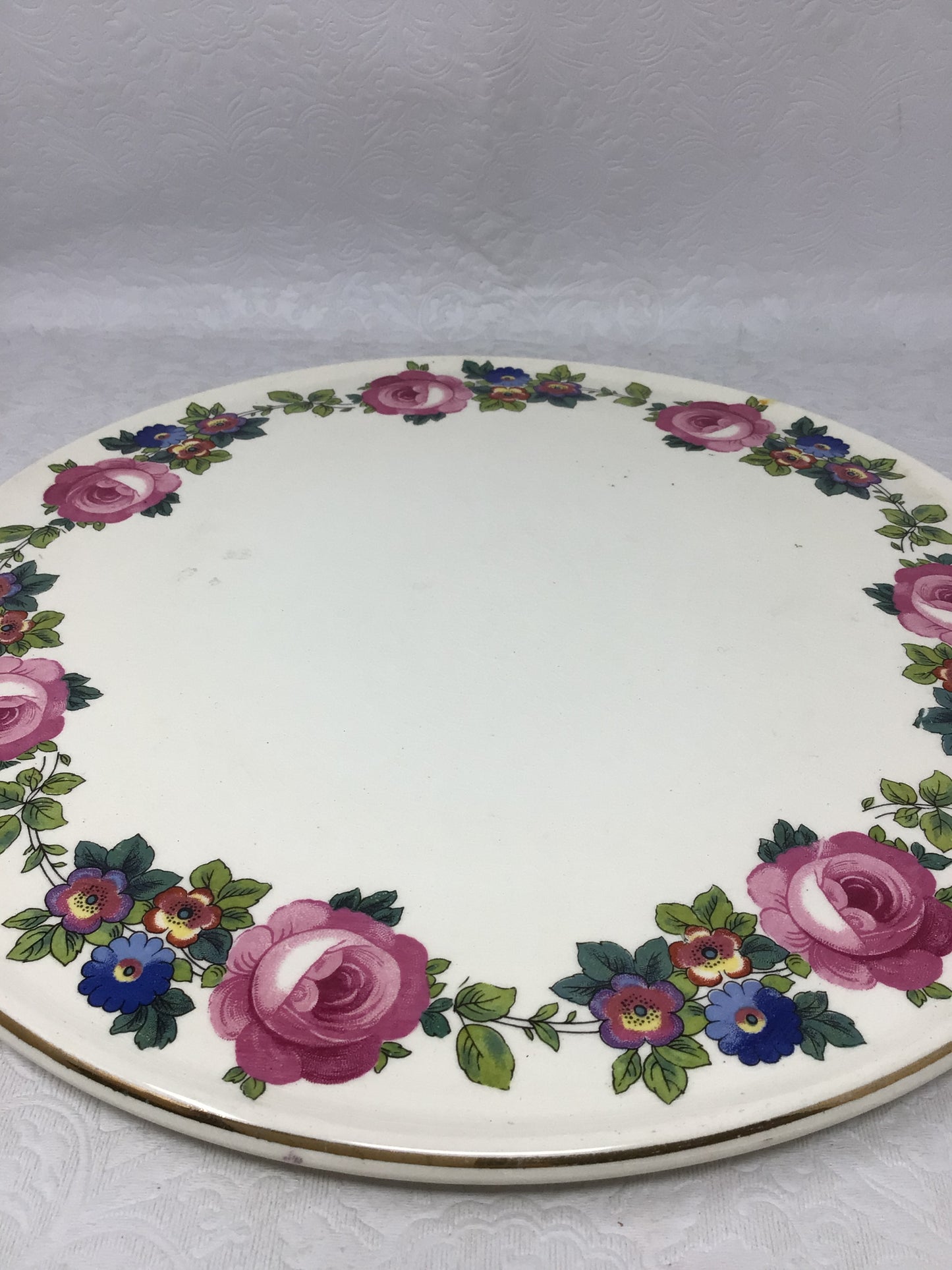 Vintage Romarco Ware Cake Plate and Server