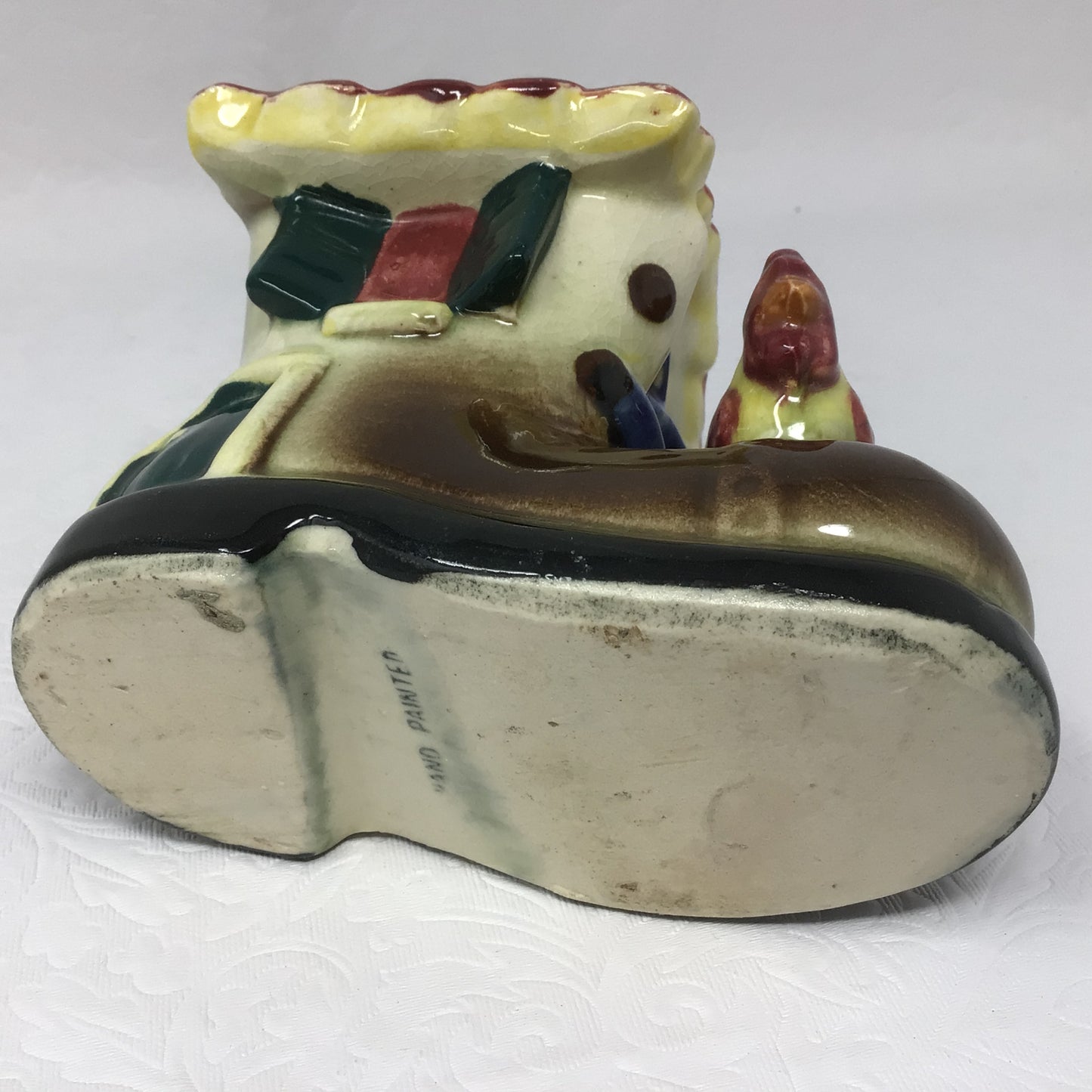 Vintage Handpainted Shoe Planter