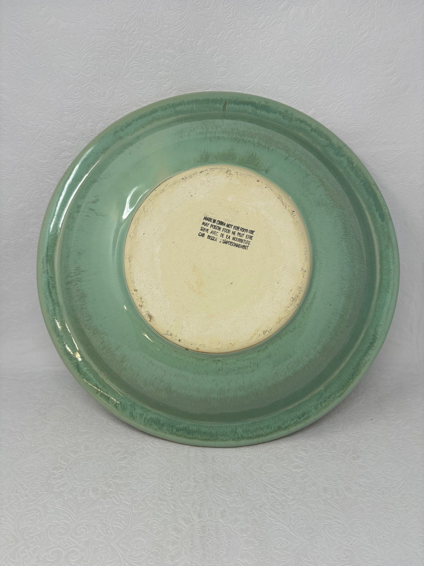 Large Glazed Ceramic Dish