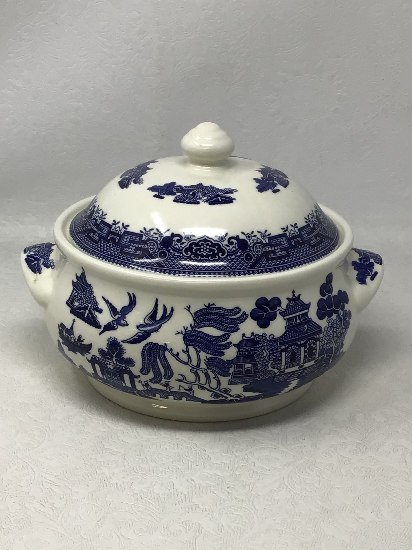 Churchill Blue Willow Soup Tureen