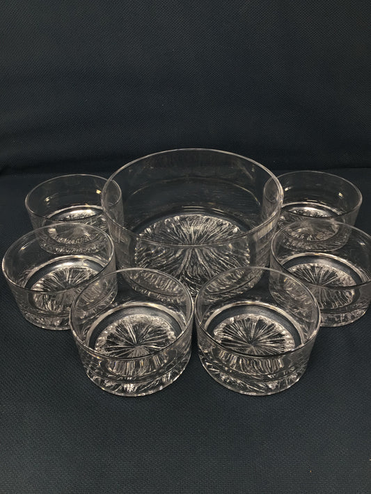 Krosno Poland Crystal Glass Dessert Bowls