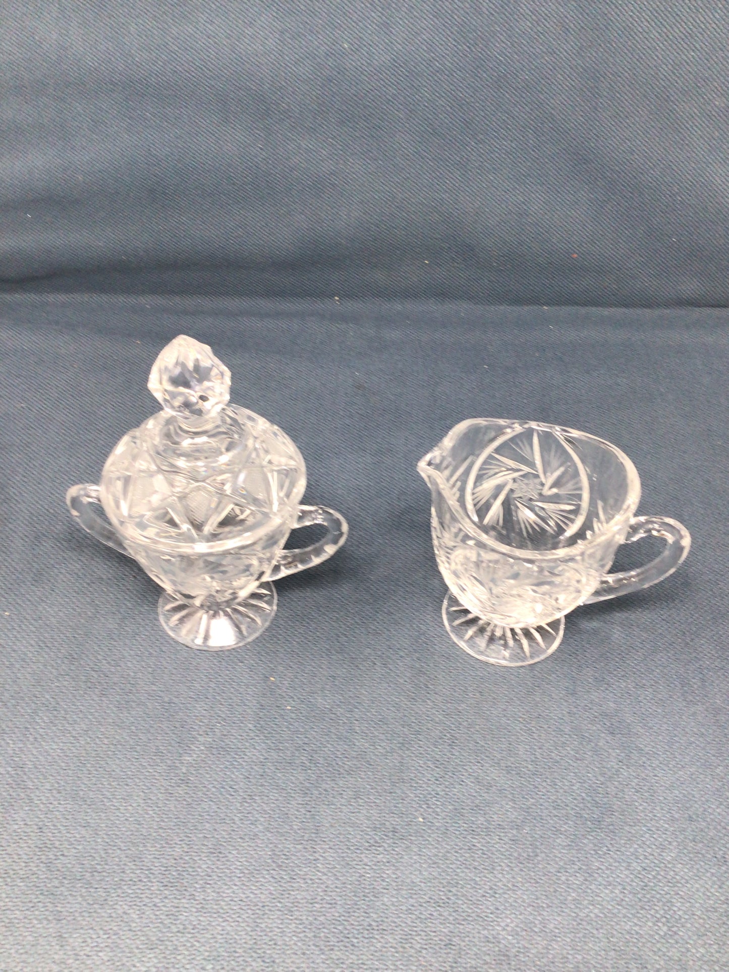 Crystal Creamer & Sugar Set