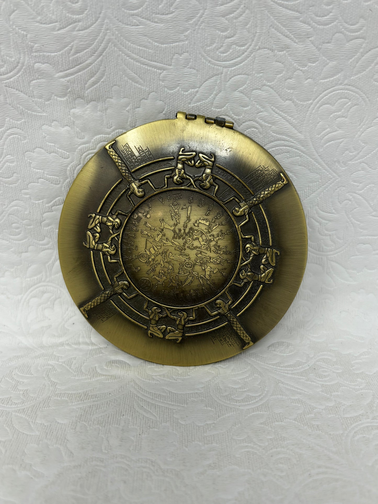 Egypt Brass Compact Mirror