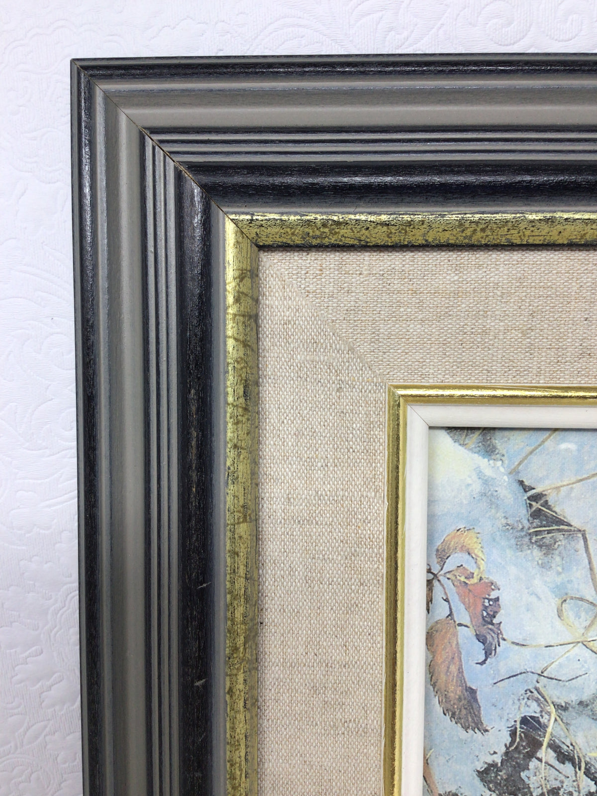 Framed and Matted Print of a “Winter Cardinal”