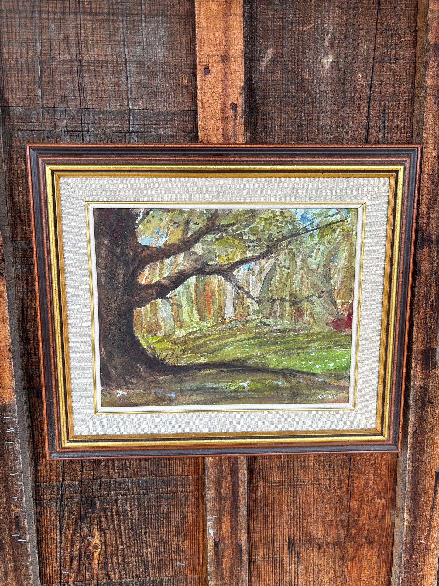 Watercolour Summer Forest by Douglas Rickard