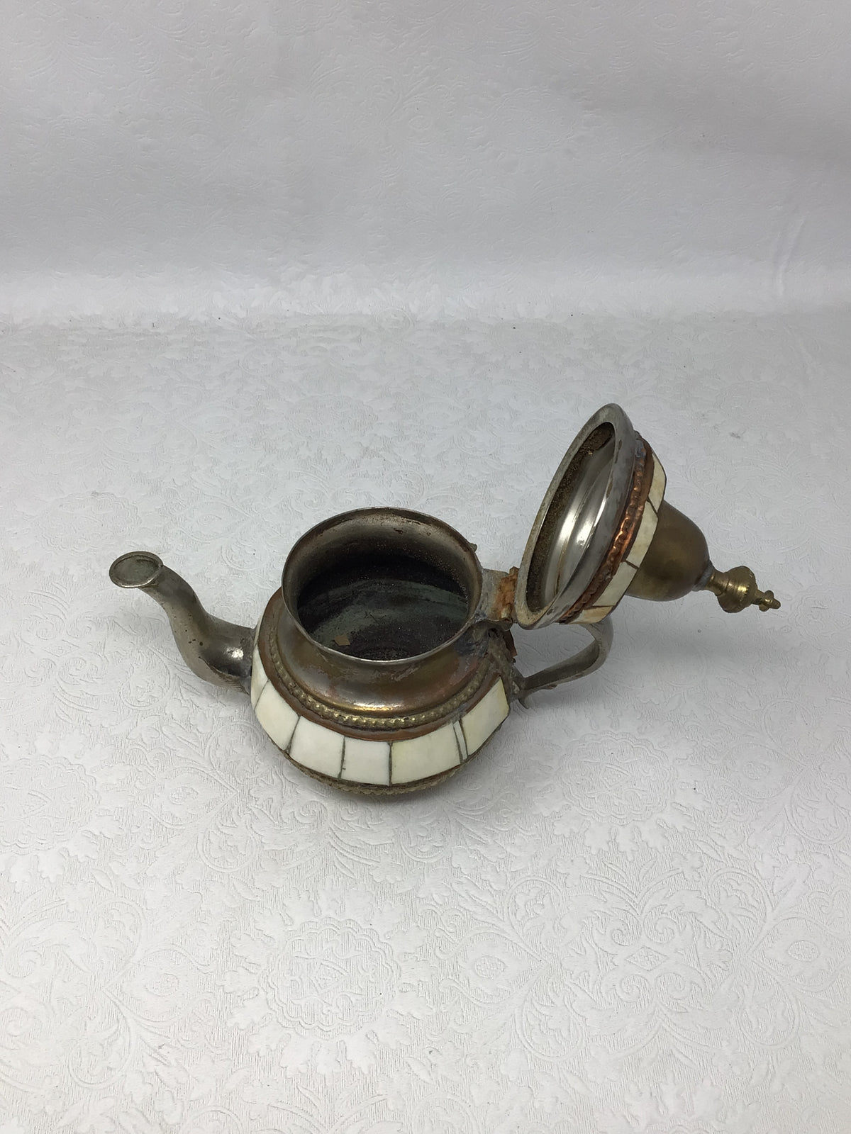 Vintage Moroccan Handmade Metal Teapot