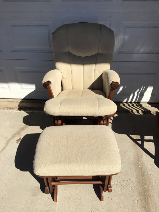 Rocker Glider with Ottoman