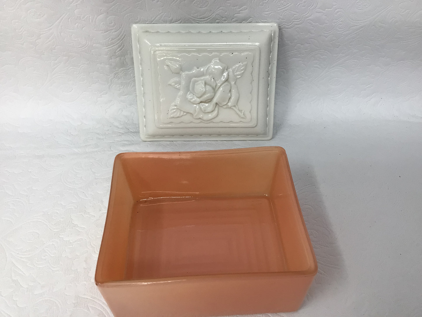 Mid Century Anchor Hocking Trinket Box