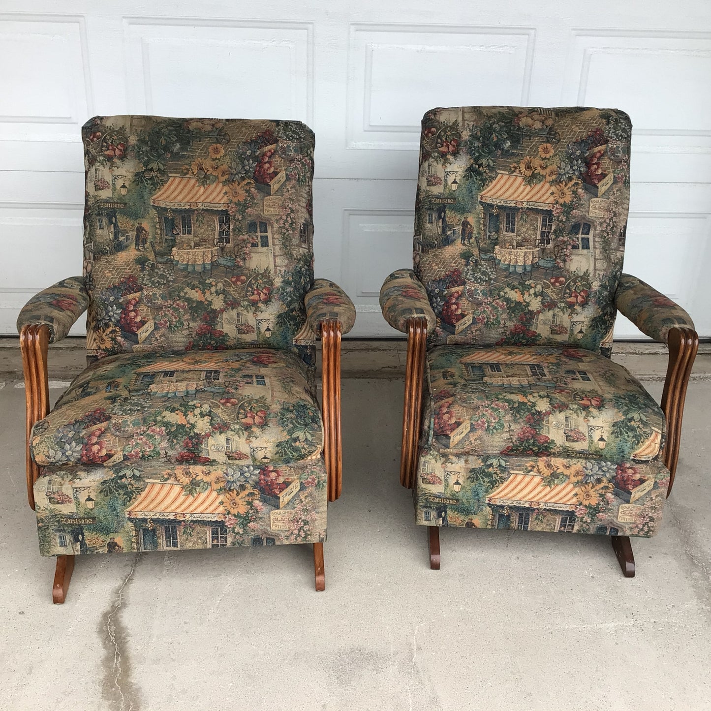 1930’s Johnson Benchwork Swan Arm Rocking Chair