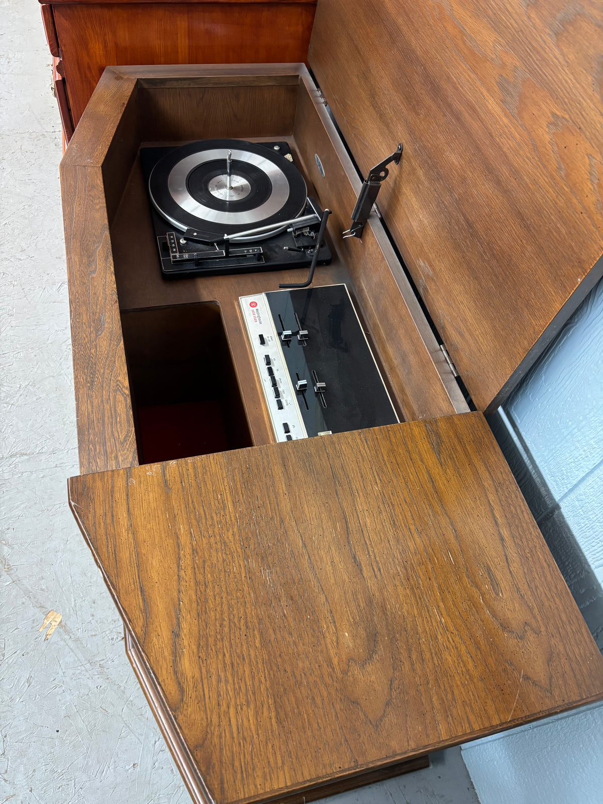 “The Monterey” Vintage MCM Wood Stereo Console