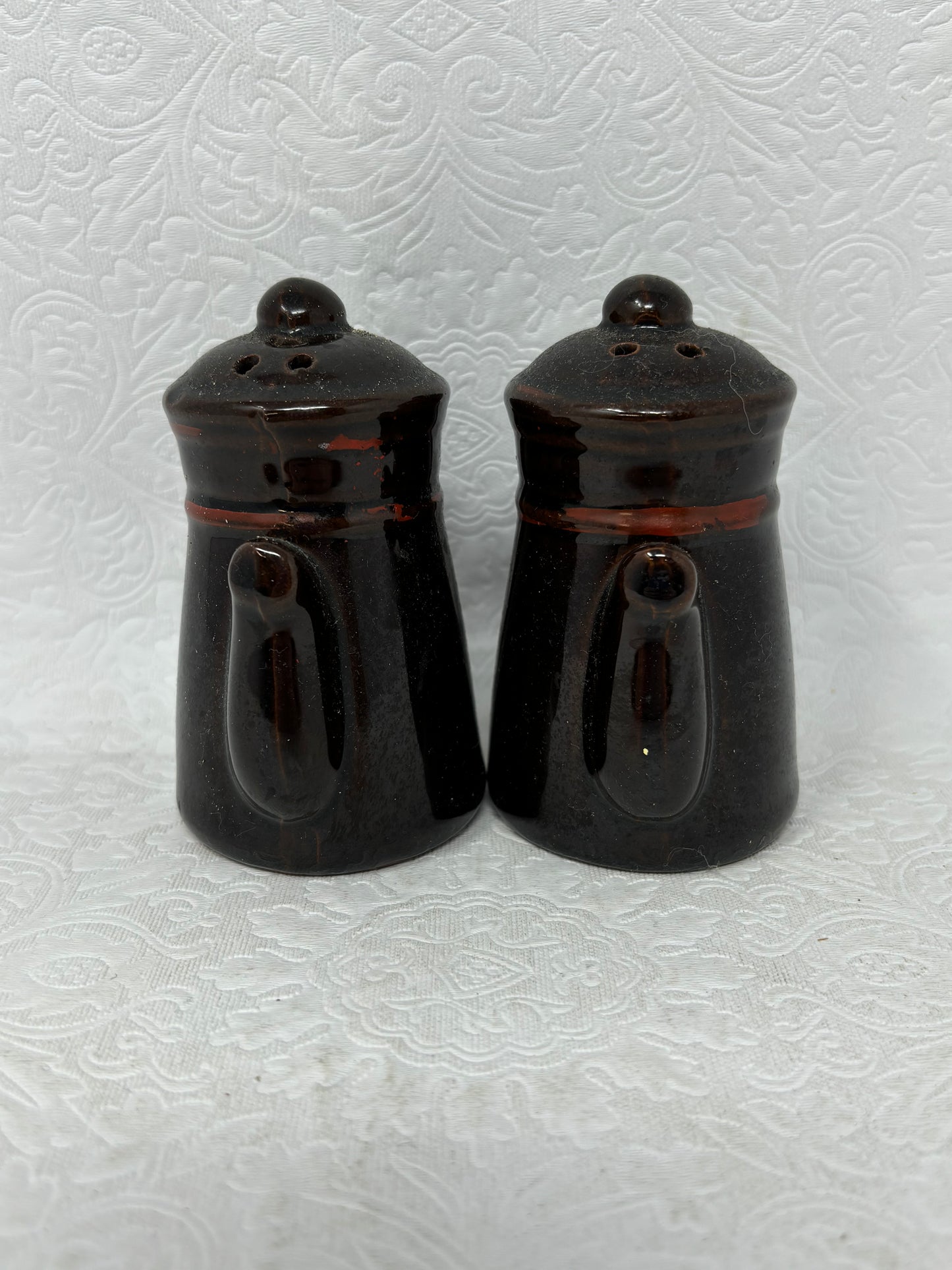 Ceramic Coffee Pot Salt & Pepper Shaker Set