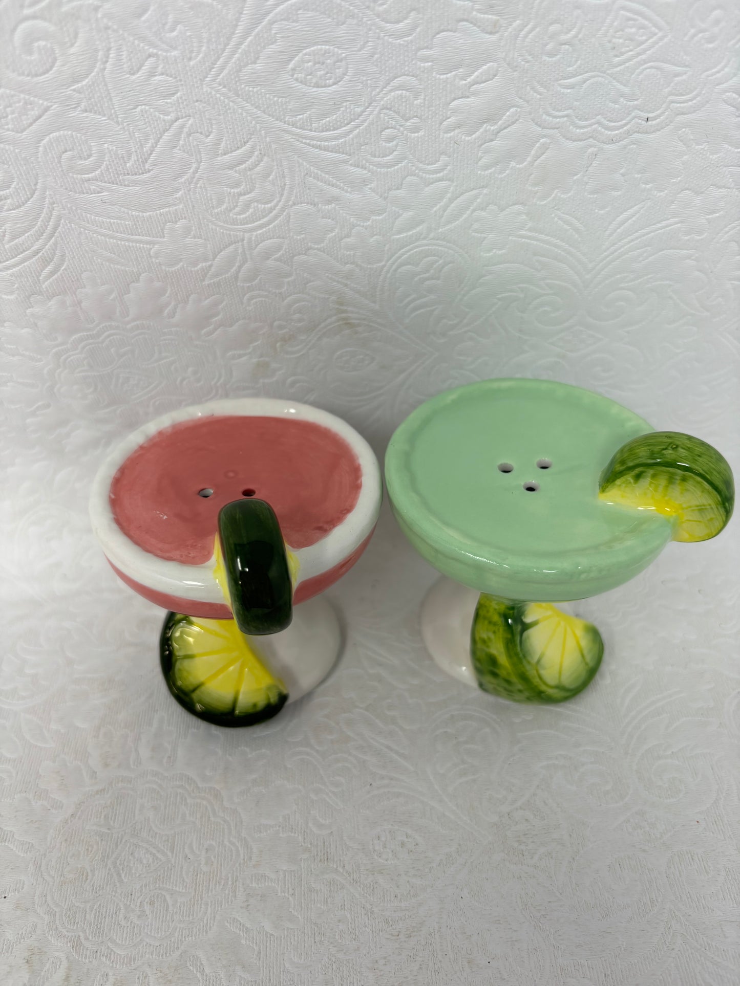 Ceramic Cocktail Salt & Pepper Shaker Set