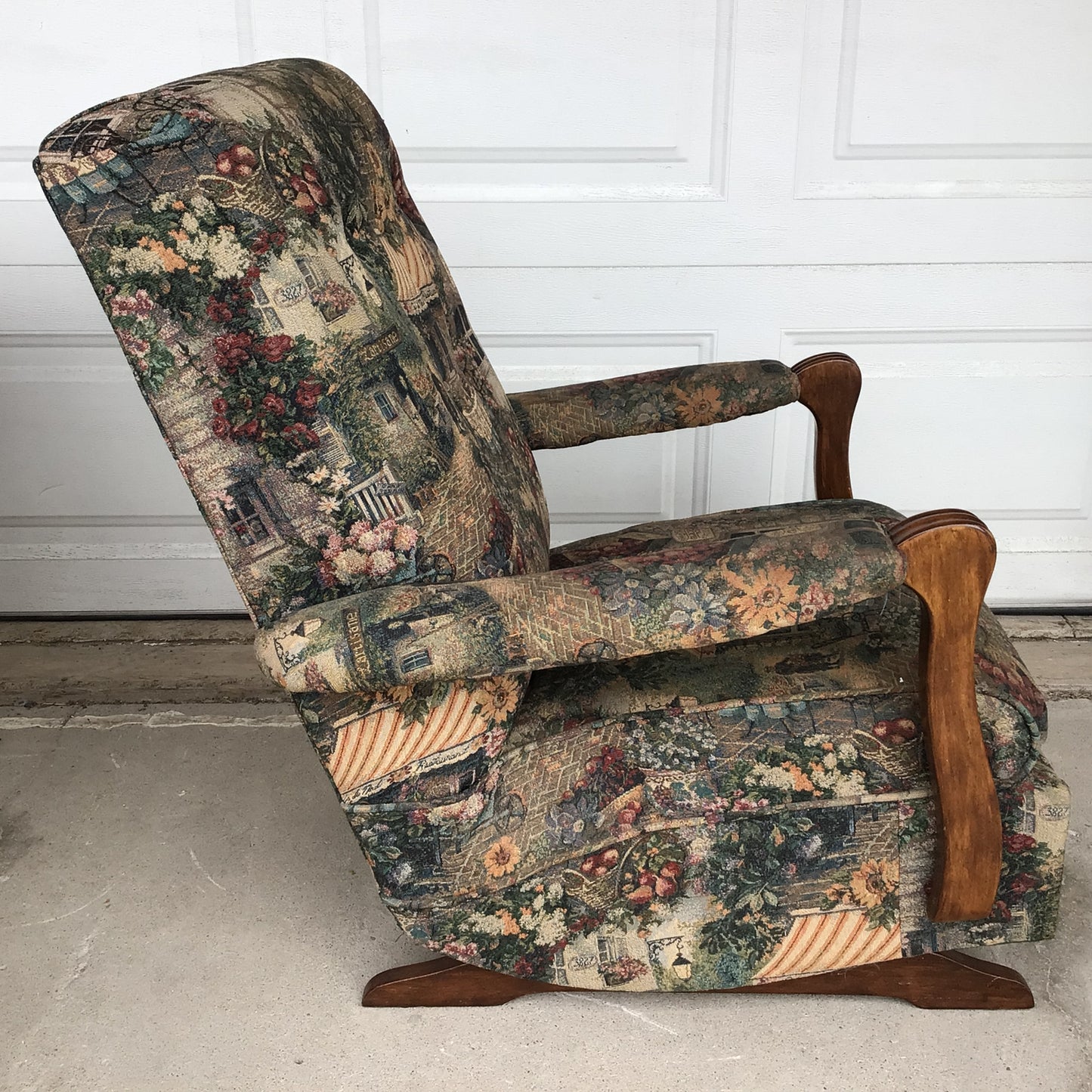 1930’s Johnson Benchwork Swan Arm Rocking Chair