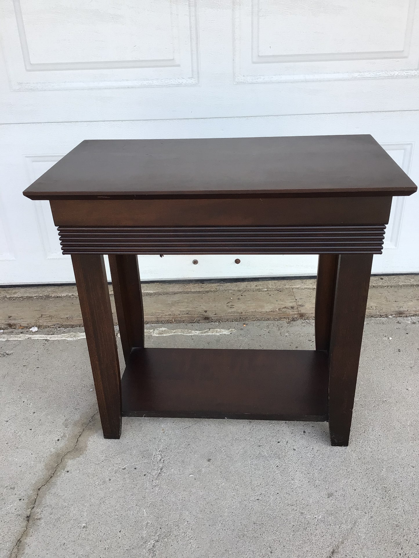 Dark Wood End Table
