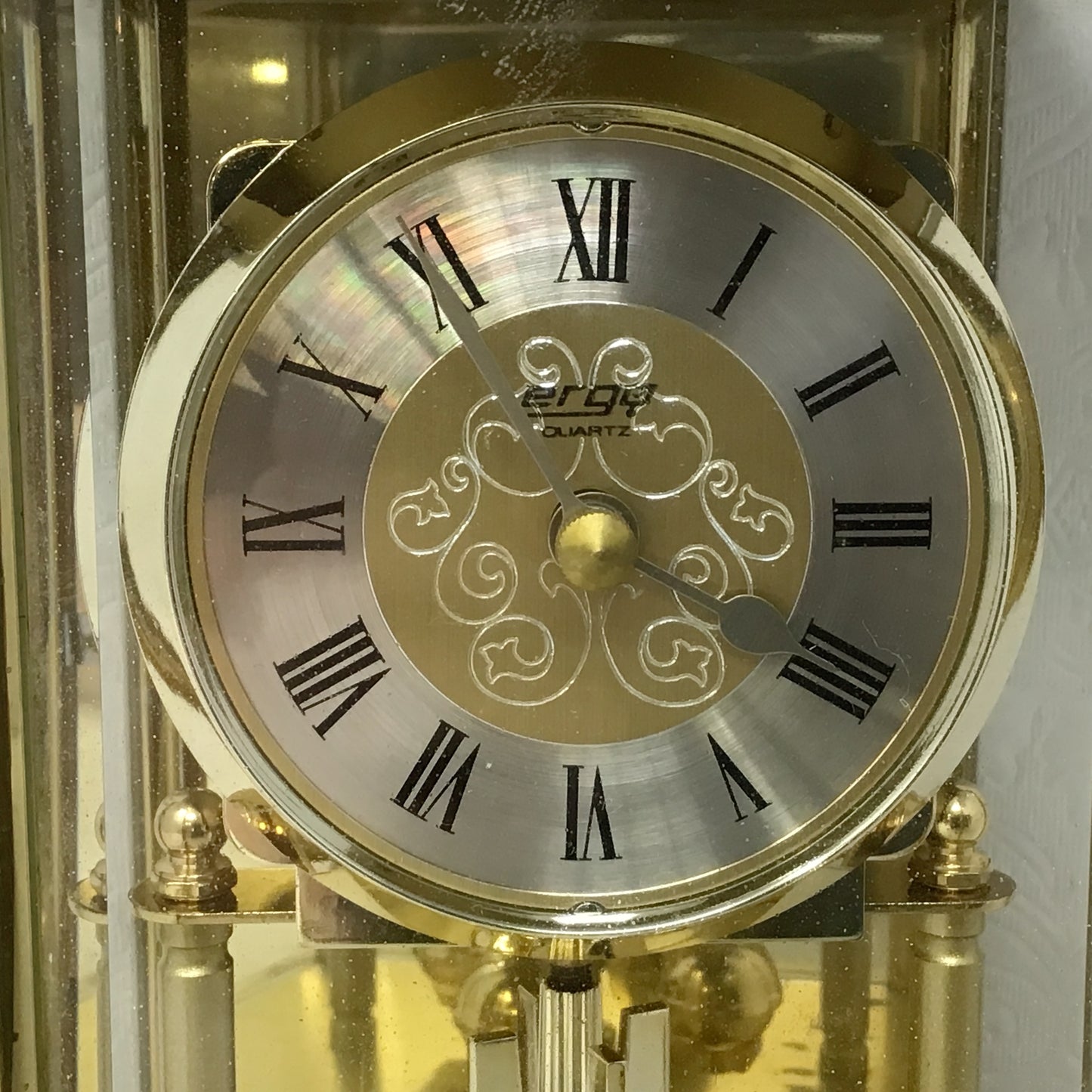 Vintage Gold Ergo Quartz Mantel Clock