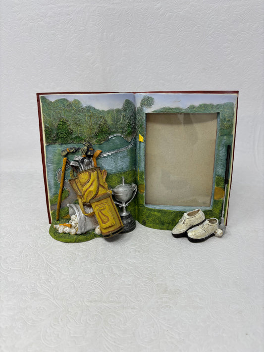 3D Golf Themed Book Picture Frame