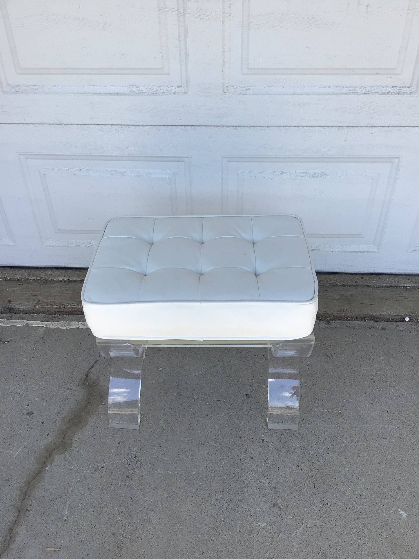 Cushioned Acrylic Stool