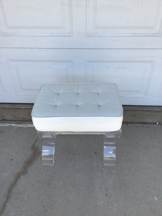 Cushioned Acrylic Stool