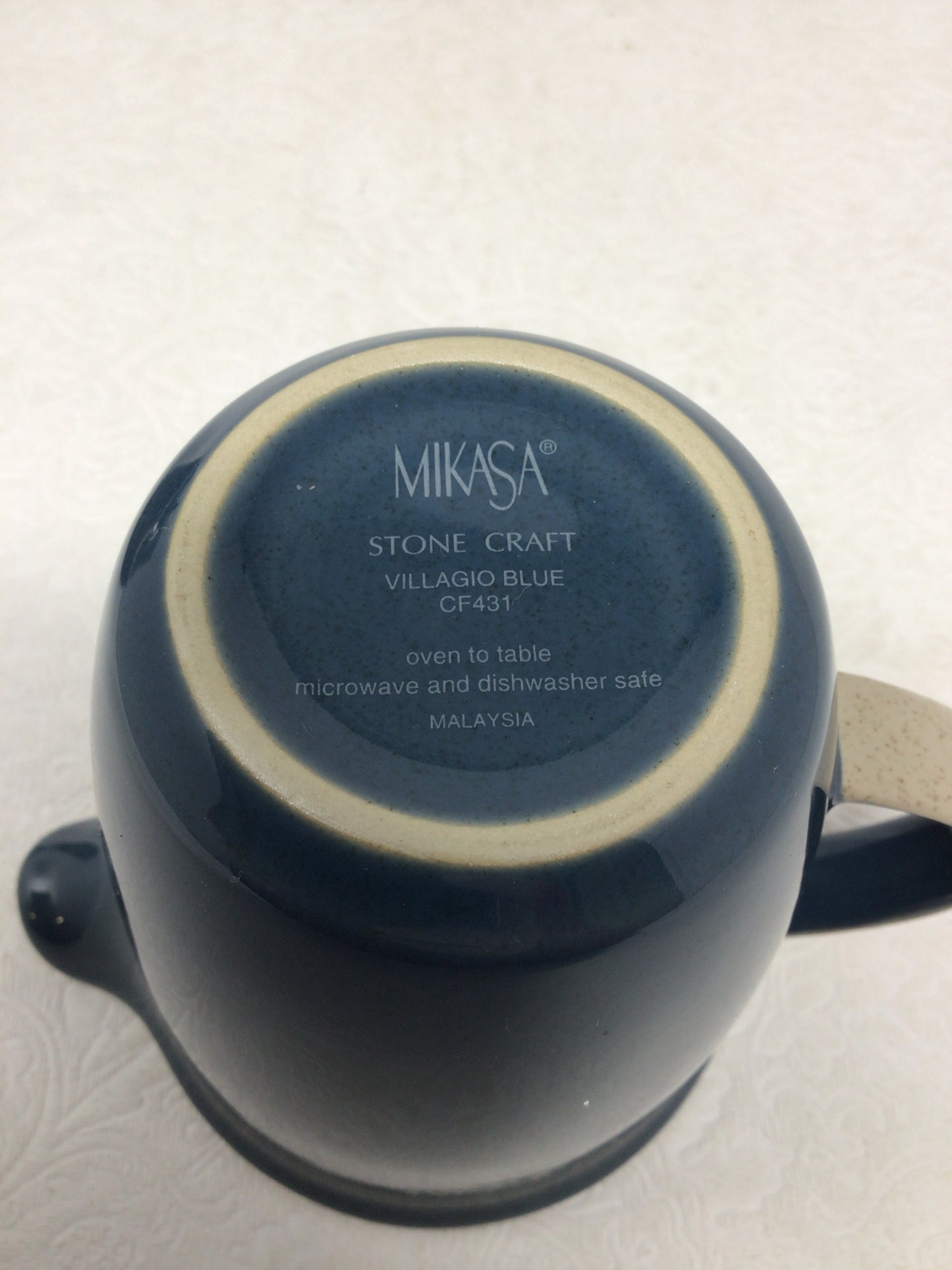 MISKA Villagio Blue Creamer and Sugar