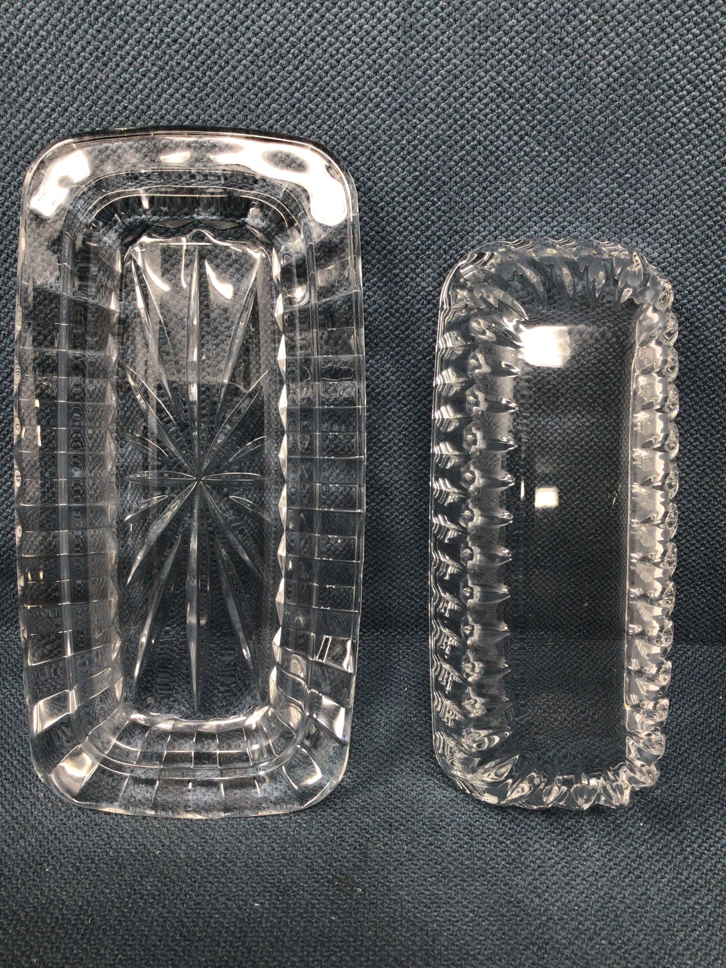 Vintage Mikasa Glass Butter Dish