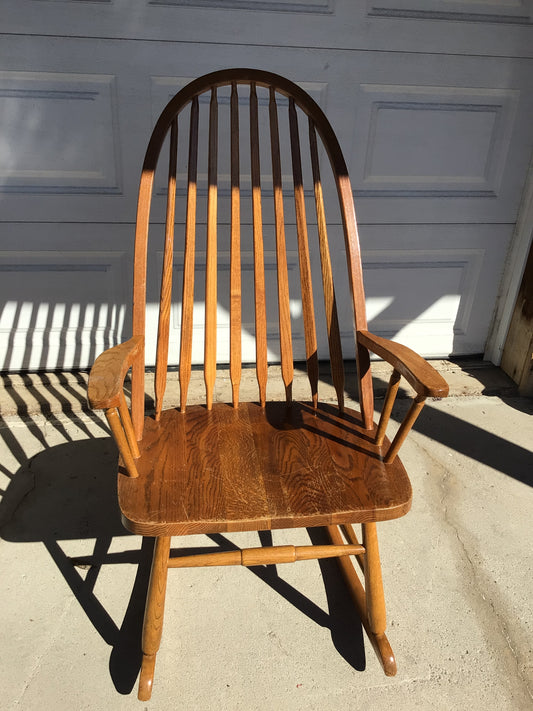 Windsor Style Bowback Rocking Chair