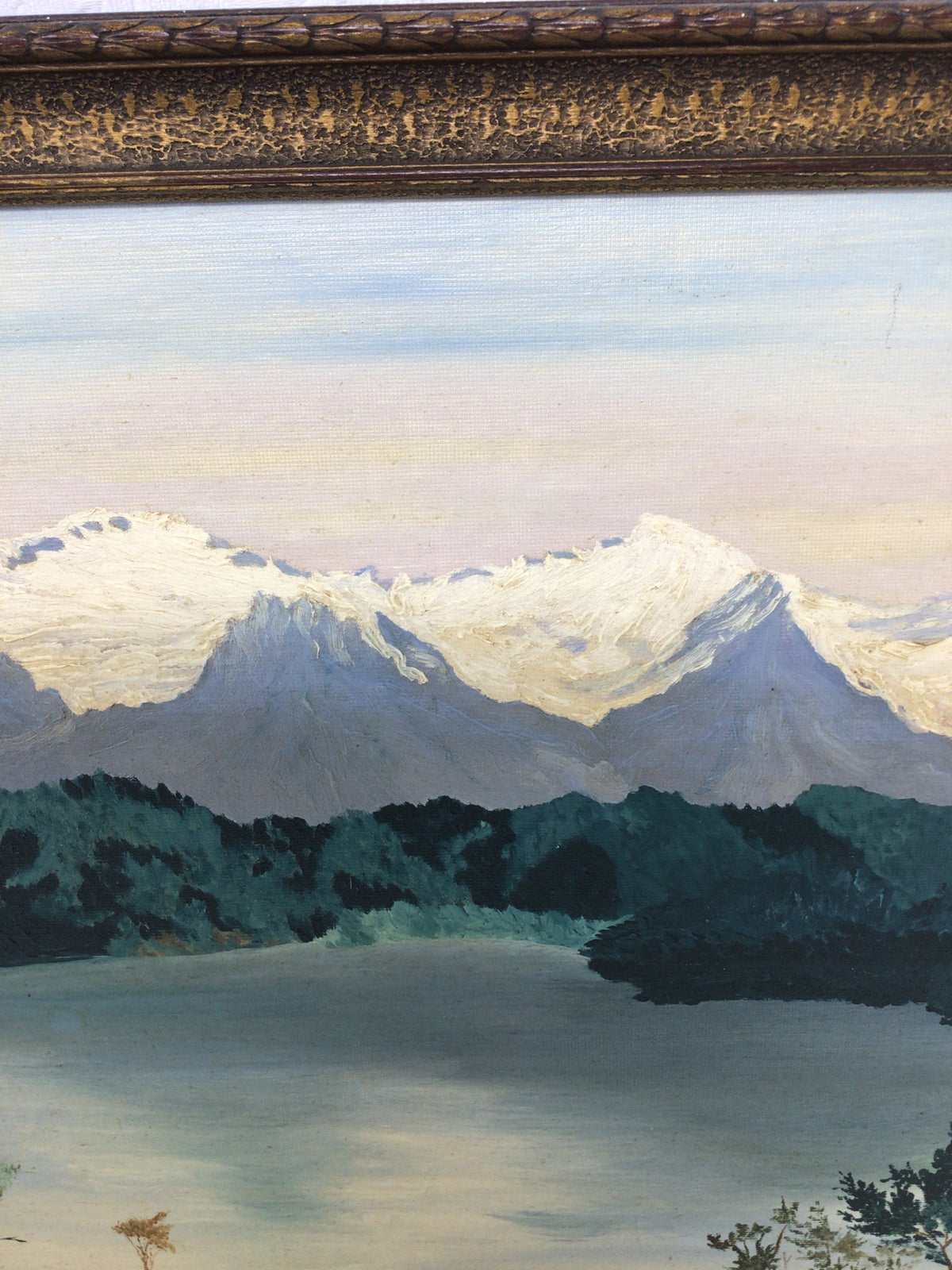 Vintage Landscape Painting by Edith Muttal