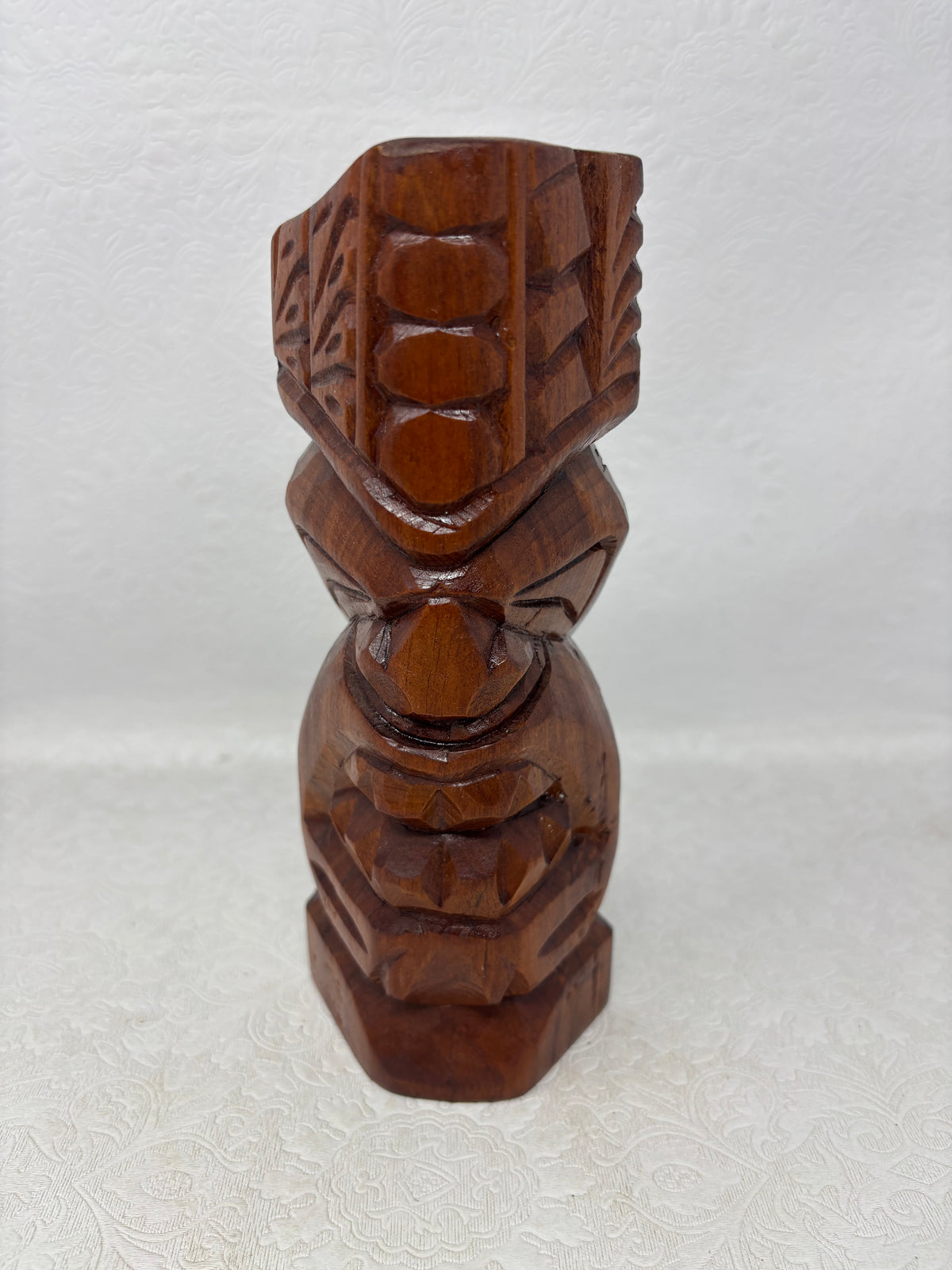 Hand-carved Wooden Tiki Figure