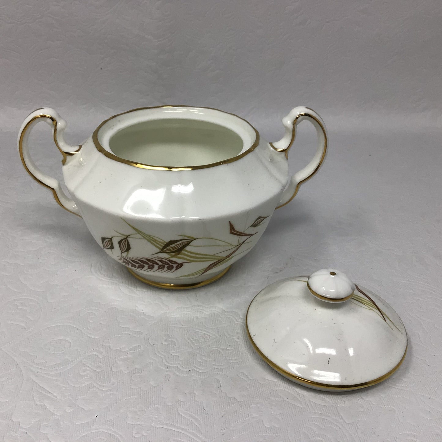 “Golden Horizon” by Northumbria Creamer, Sugar, and Teacup Set of 3