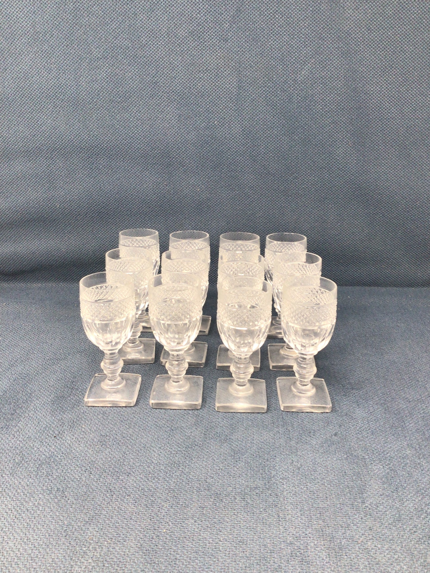 Set of 12 Mid-Century Liquor Glasses
