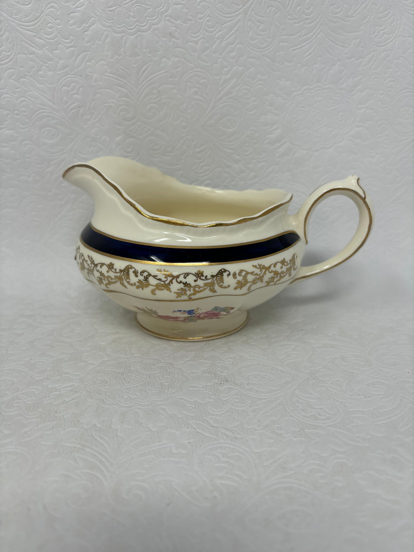 Vintage Pottery Gravy Boat Or Creamer Jug