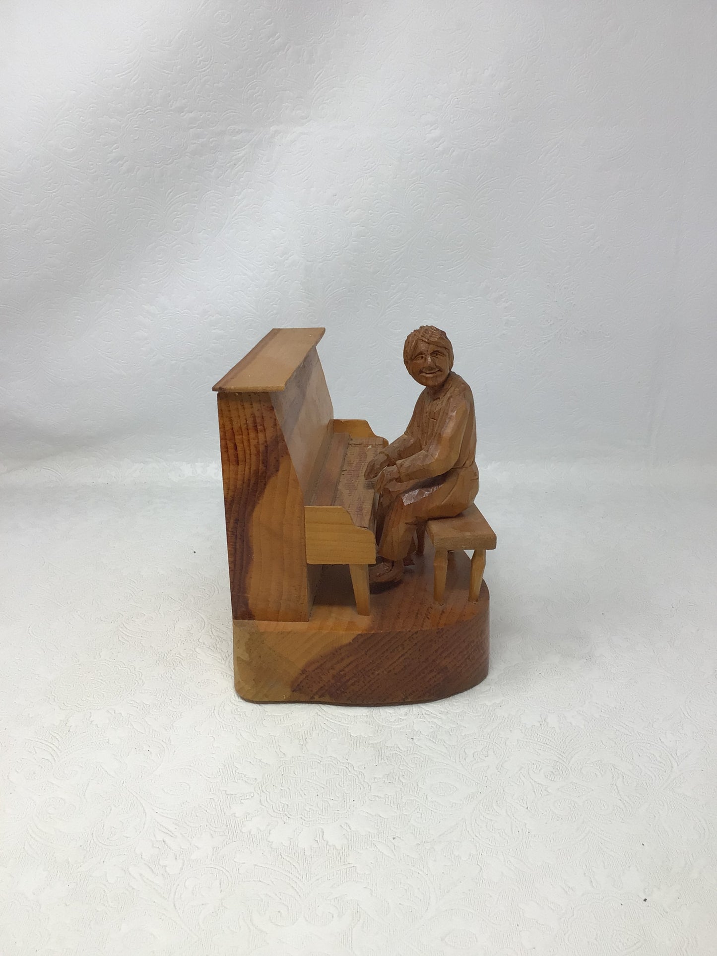 Vintage Hand-Carved Wooden Folk Art Sculpture