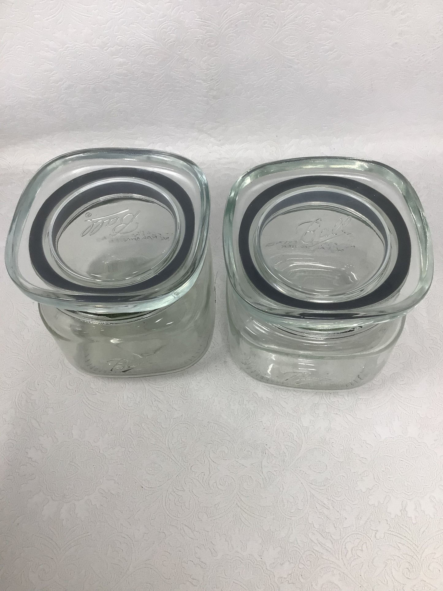 Vintage Square Air Tight Ball Jars