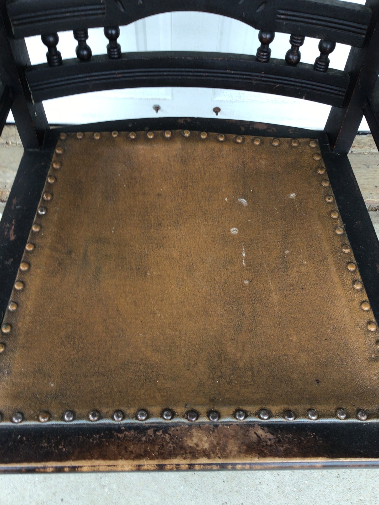 Antique Victorian-Style Spindle Back Armchair
