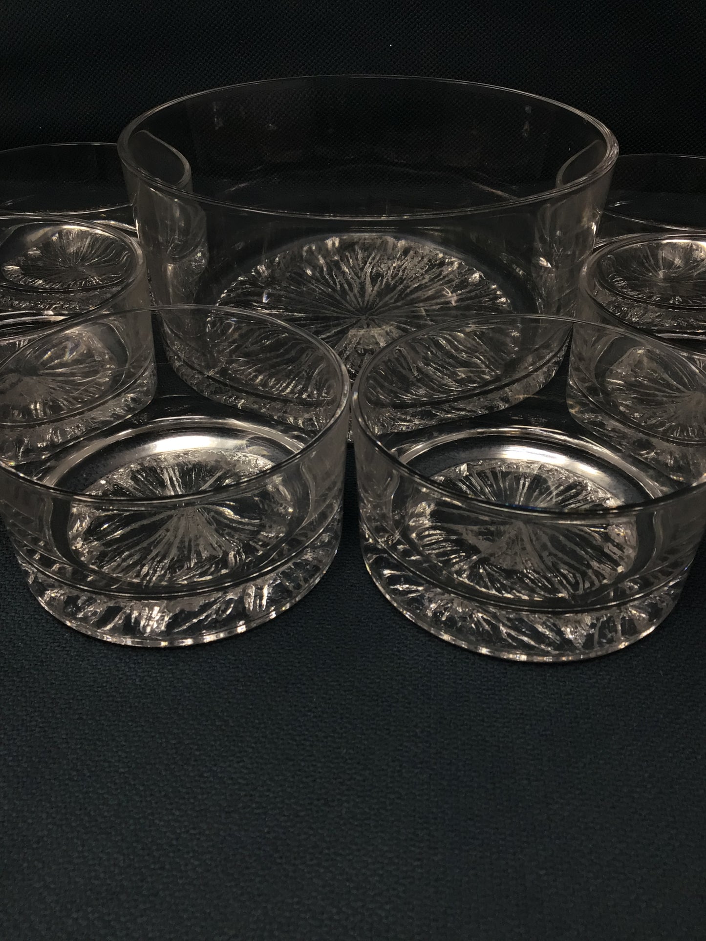 Krosno Poland Crystal Glass Dessert Bowls