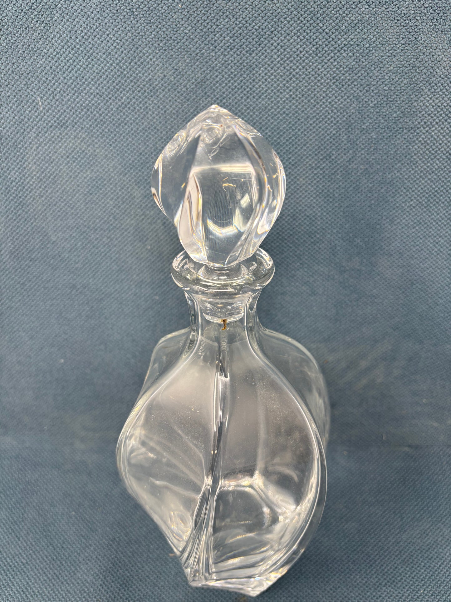 Czech Republic Lead Clear Crystal  Decanter