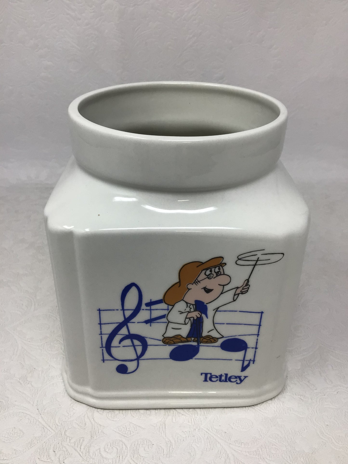Tetley Tea Canister with "Tea Folk" Characters