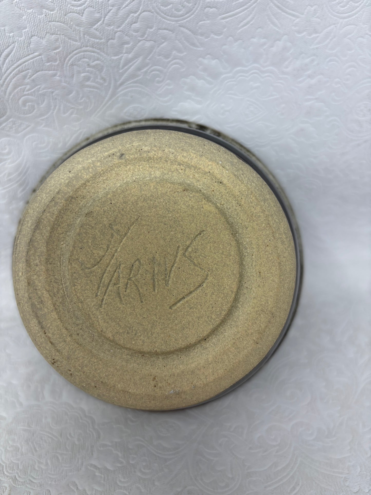 Small Glazed Speckled Pottery Bowl