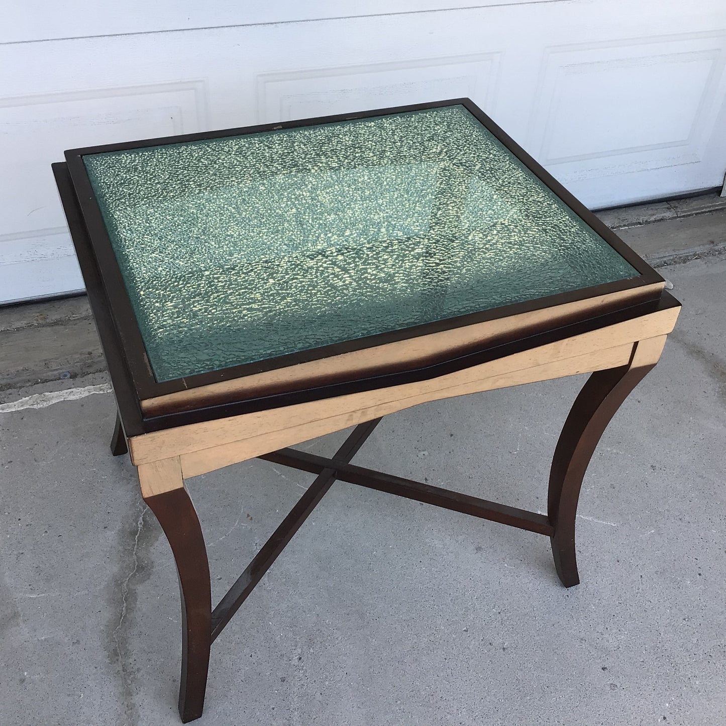 Shattered Glass Look End Table