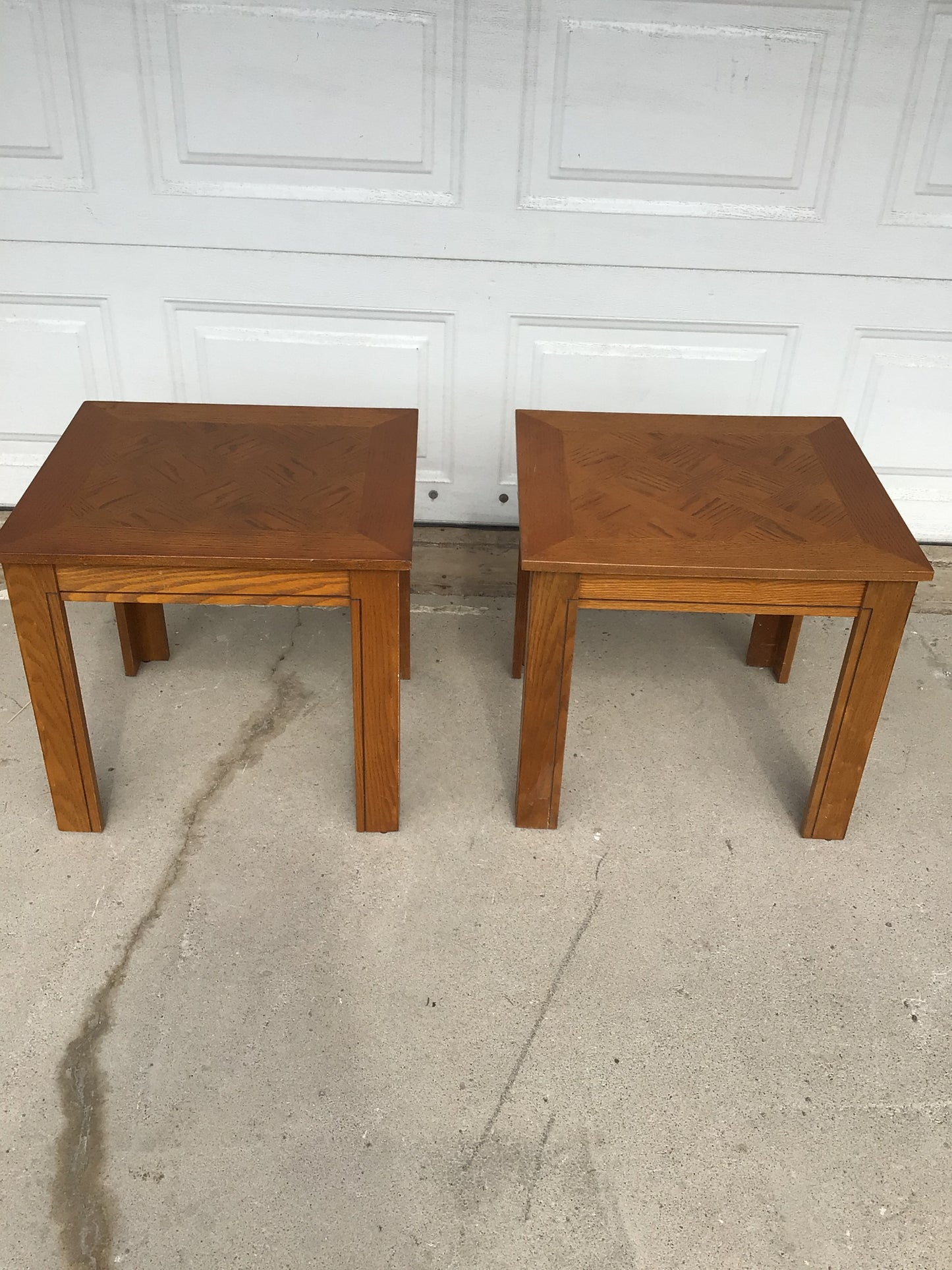 Oak End Table